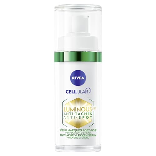 NIVEA CELLular Luminous630¢ç Advanced Facial Serum 30 ml ? Lightweight Gel-Formula with Hyaluronic Acid & Salicylic Acid for Even Skin Tone and Radiant Complexion ? Ideal for Oily & Combination Skin