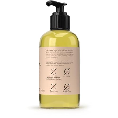 Coera Vitamin C Face Serum | 12% with Ascorbic Acid | 8 fl oz | Hydrating and Moisturizing for Dark Spots | Paraben & SLS Free