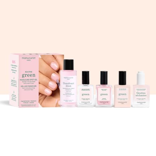 Manucurist Hortencia Vegan Nail Polish Set - Sheer Pink Manicure Kit