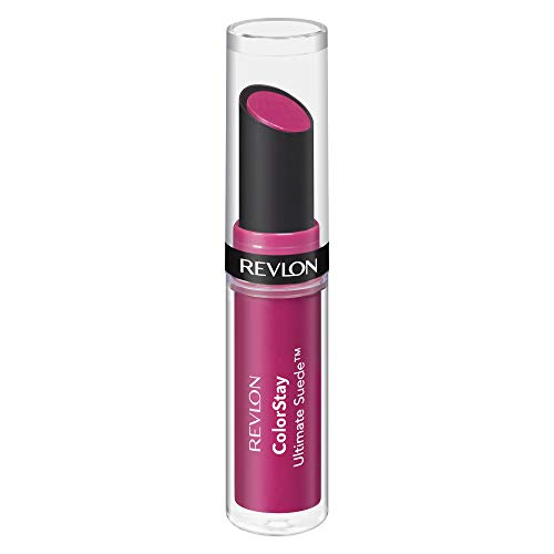 REVLON Lipstick, ColorStay Ultimate Suede Lipstick, High Impact Lip color with Moisturizing Creamy Formula, Infused with Vitamin E, 005 Muse, 0.09 Oz