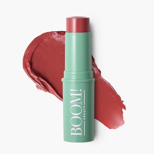 Boomstick Rose Nude® Cream Blush Stick for Cheeks, Eyes & Lips - Long-Wearing & Hydrating Makeup for Mature Skin