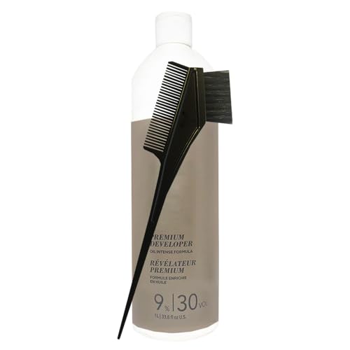 BlondMe Developer 30 Vol 33.8 oz with Tint Brush Comb Bundle