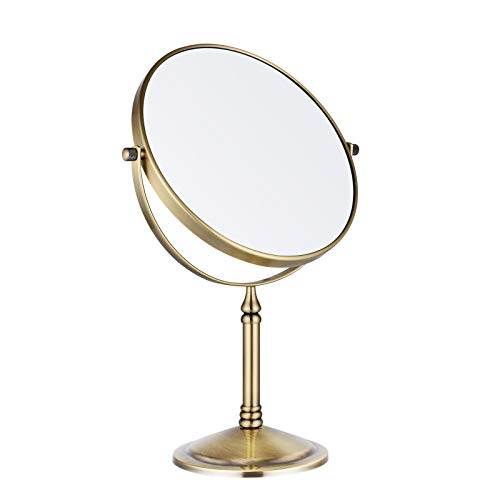 Nicesail 8" Tabletop Makeup Mirror - Double-Sided 1X/10X Magnifying