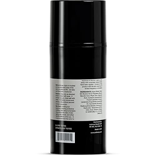 Anthony Ingrown Hair Treatment for Men Gel Solution to Calm Down Razor Burn ? Scar and Redness Eliminator, Bump Removal ? 3 Fl. Oz
