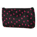 Red Outdoor Travel Cosmetic Bag Portable Makeup Organizer Heart Dot Print