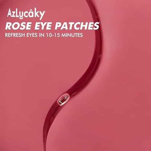 Under Eyes Patches, 40 Pairs Rose Hydrogel Eye Mask for Puffy Eyes and Dark Circles with Rose Essence, Hyaluronic Acid & Niacinamide, Deep Hydrating Eye Treatment for Men & Women