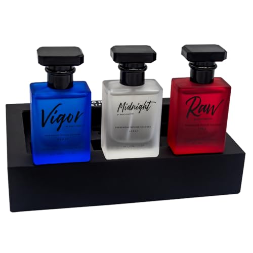 Pheromone Cologne for Men Set - Raw Vigor Midnight 3oz