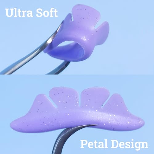 Lower Korean Lash Lift Pads Eyelash Perm Rods Lash Lift Shields for Perming Lower Lashes Reusable for Salon (Purple)