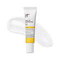 IT Cosmetics Hello Sunshine Invisible Sunscreen for Face SPF 50 - Sunscreen, Hydrating Serum & Makeup Primer - 1% Pro-Vitamin B5 & Hyaluronic Acid - HSA/FSA Eligible - No White Cast