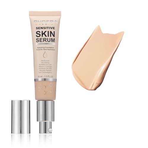 Hydrating Serum Foundation - Hypoallergenic Tinted Moisturizer N02 Nude