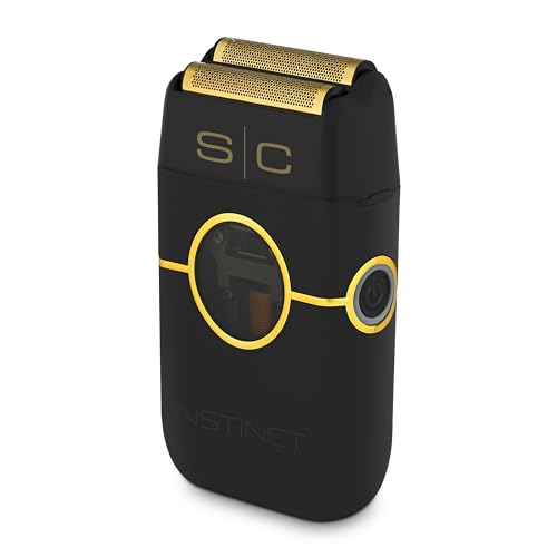 StyleCraft Instinct Metal Double Foil Shaver Black with IN2 Vector Motor