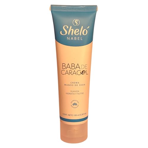 Shelo Nabel Baba de Caracol Hand Lotion, Moisturizing Cream with Snail Extract, 3.38 fl oz