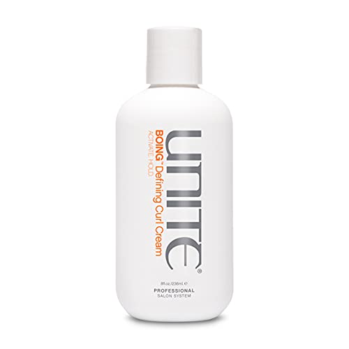 UNITE Hair ? BOING Defining Curl Cream ? Curl Activating Styling Cream for Definition, Flexible Hold & Frizz Control ? For Wavy, Curly & Coily Hair ? UV & Thermal Protection ? 8 Fl Oz