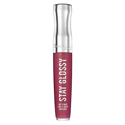 Rimmel Stay Glossy Lip Gloss 640 All Day Seduction and 340 Captivate Me Bundle, .18oz Each