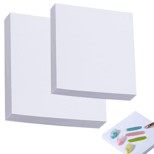 100Pcs Nail Art Polish Palette Paper Disposable Makeup Nail Gel Mixing Palette Papers Portable Waterproof Resin Nail Art Drawing Palette Tool Nail Supplies Home Salon