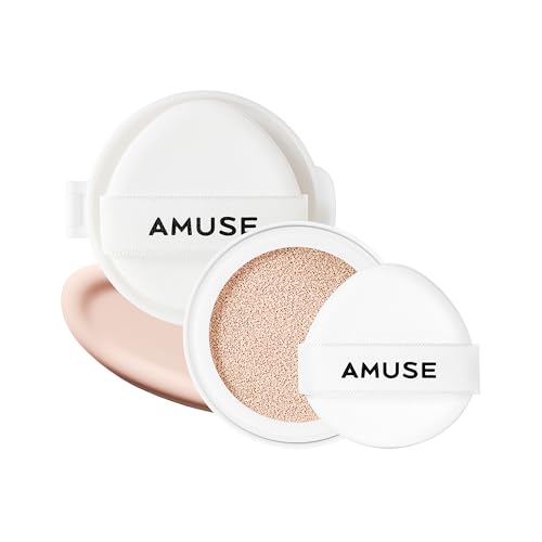 Amuse SEOUL Ceramic Skin Perfector Cushion Foundation Refill 01 PORCELAIN | Long-lasting, Lightweight, Semi-matte, Flawless Coverage, Hypoallergenic, Korean Beauty, Vegan, Refill (15g / 0.52 oz.)