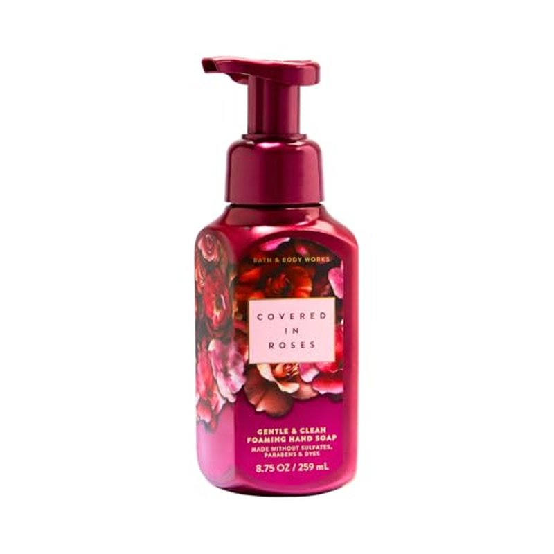 Bath & Body Works Foaming Hand Soap 3-Pack Bundle – White Tea, Blueberry, Roses
