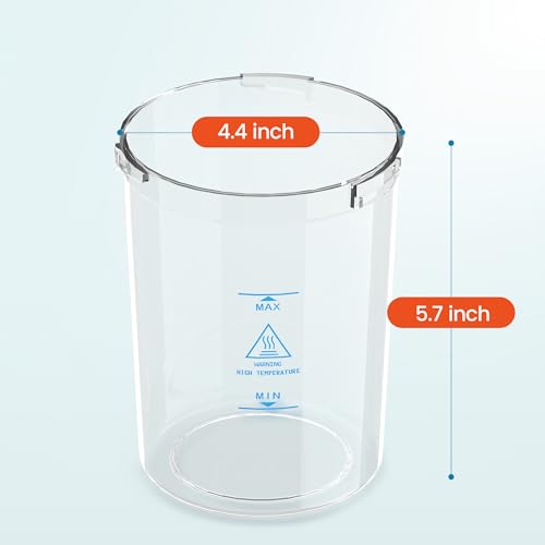 SalonDepot Water Jar for Facial Steamer Universal Plastic Water Cup 2 PCS
