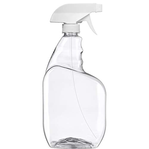 Reusable 26 Oz Spray Bottle - Heavy Duty Clear PET Plastic