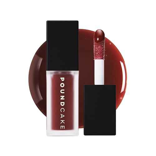 POUND CAKE Cake Theory: Lip Tone Equalizing Oil | For Balanced Lip Color | Hydrating and High-Shine Blurring Lip Oil with Purple Brown Tint | Clean, Vegan, and Moisturizing Formula ? 0.23 oz, Browning