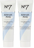 No7 Airbrush Away Pore Minimizing Primer - Matte Face Primer for Oily Skin, 2-Pack (30ml each)