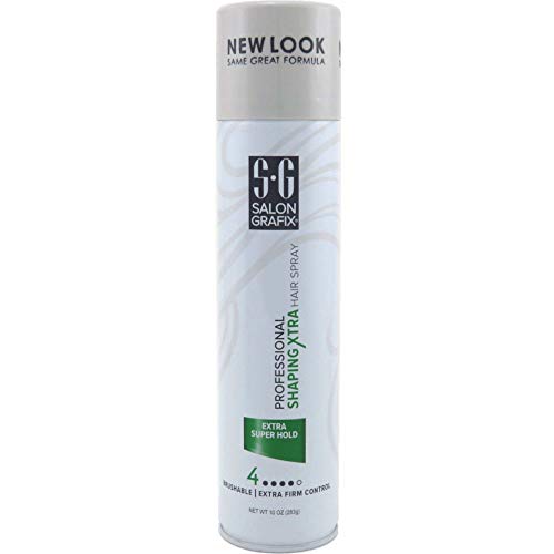 Salon Grafix Profession Shaping Hairspray, Extra Super Hold 9, 10 Oz