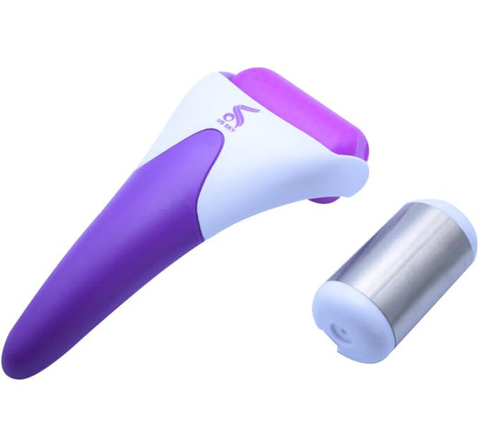 Facial Message Roller with extra steel head [Purple],Ice roller for face and eye, face messager, Migraine Relief,gua sha facial tool, Eye Puffiness Relief, Skin Care Tool Reduce Wrinkles,