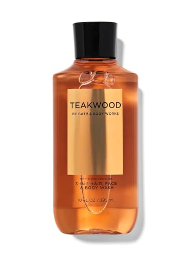 Bath and Body Works, Signature Collection Teakwood 2-in-1 Hair + Body Wash (10 oz)