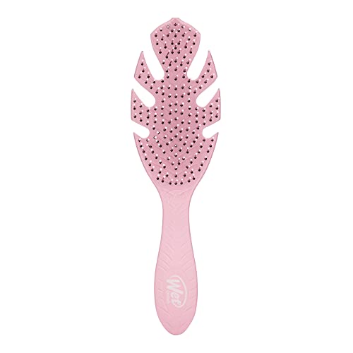Wet Brush Go Green Hair Detangler Brush, Pink - Detangling Hair Brush - Ultra-Soft IntelliFlex Bristles Glide Through Tangles & Gently Loosens Knots While Minimizing Pain, Split Ends & Breakage