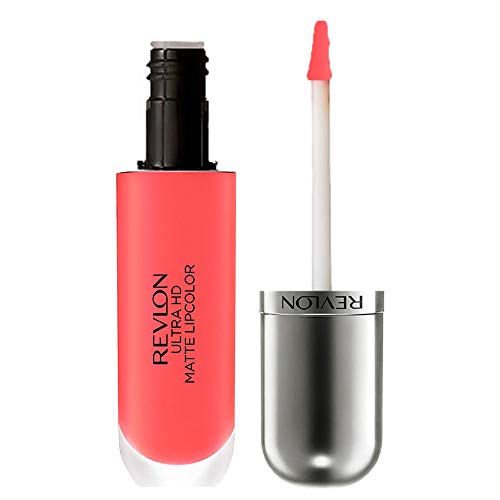 Revlon Ultra HD Matte Lipstick in Flirtation Red, Wax-Free Liquid Lip