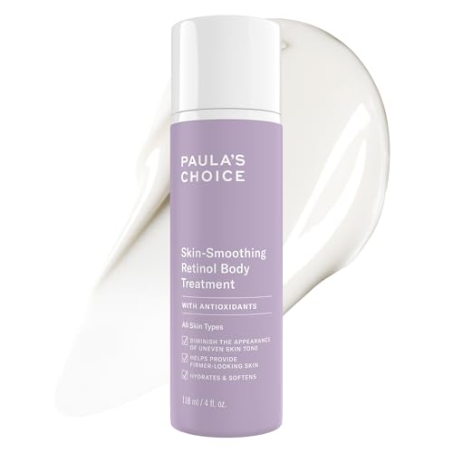 Paula's Choice Retinol Skin-Smoothing Body Lotion Treatment, Body Cream with Shea Butter, Vitamin C & E Lotion, All Skin Types, Anti-Aging Body Moisturizer, Reduce Dryness, Fragrance-Free, 4oz