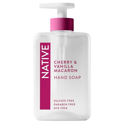 Native Liquid Hand Soap - Cherry & Vanilla Macaron Scent, 13 oz
