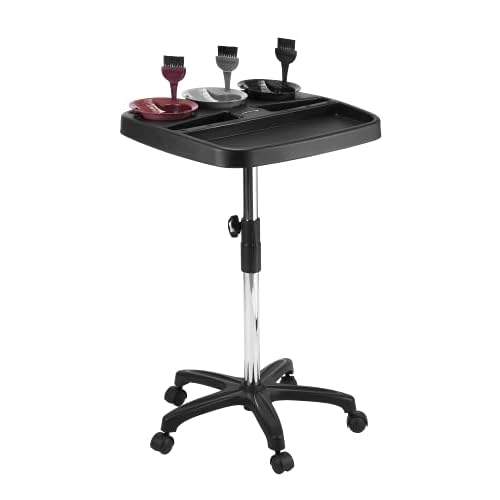 Dompel Multicolor Trolley Black with 3 Tint Bowls and 3 Brushes Included | Model 470