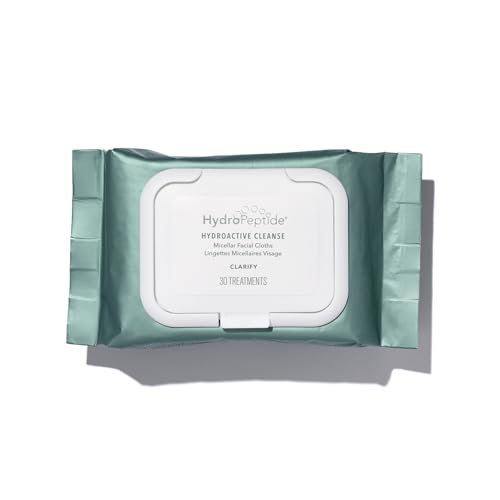 HydroPeptide Micellar Cleansing Cloths - Makeup Remover & Hydrating Wipes (30 Count)