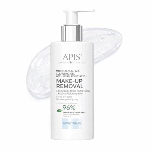 Apis Facial Cleanser Gel with Hyaluronic Acid, Gentle Makeup Remover, Hydrating & Suitable for Sensitive Skin