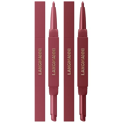 LANGMANNI 2-in-1 Lipstick & Lip Liner Set - 6 Velvet Matte Duos