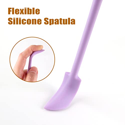 Silicone Spatula Set 6-Piece Mini Scraper for Makeup & Kitchen