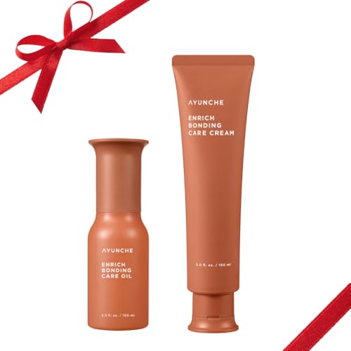 AYUNCHE Bond Repair Hair Care Bundle - Leave-In Cream & Oil