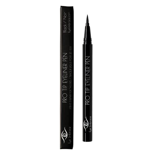 Eye Embrace Pro Tip Eyeliner Pen: Black ? Waterproof Felt-Tip Liquid Eyeliner Pen for the Eyes, Cruelty-Free (Black)