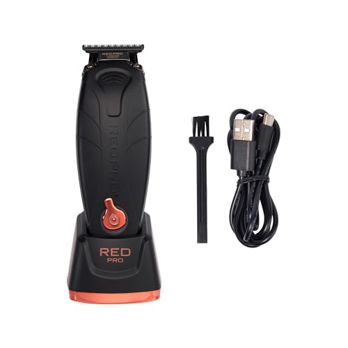 RED Pro Cordless Beard Trimmer - DLC Blade, Zero Gap, 7500 RPM