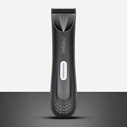 Manscape Trimmer for Men - IPX7 Waterproof Ball/Body Trimmer w/LED Light & Ceramic Blade, 120Min Groomer for Pubic/Groin/Chest, USB-C Fast Charge, No Nicks, Gifts for Him Dad Husband