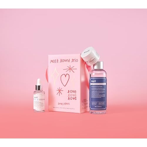 DearKlairs Most Loved Skincare Set - Unscented Toner, Vitamin Serum, E Mask | Korean Glass Skin Routine | Sensitive Skin-Friendly, Valentines Gifts for Women, Hydrating, Revitalizing