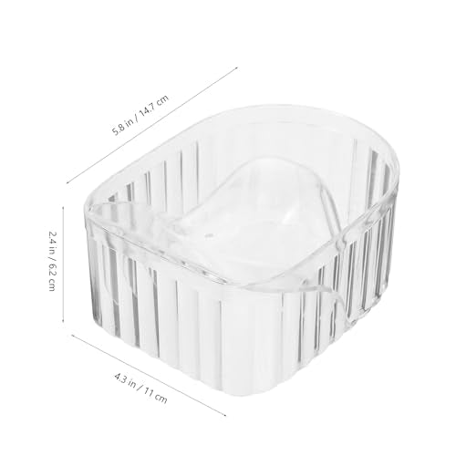 FRCOLOR Nail Soaking Bowl 5.78X4.33X12.30In Gel Polish Remover Bowl for Manicure Hand Soak Softening Cuticles Suitable for Salon and Home Use