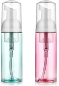2 Pack Travel Foam Dispenser Bottles 60ml Refillable Hand & Facial Soap