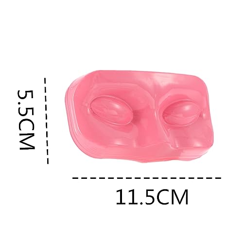 10Pcs False Eyelash Storage Trays - Face Shape Organizer