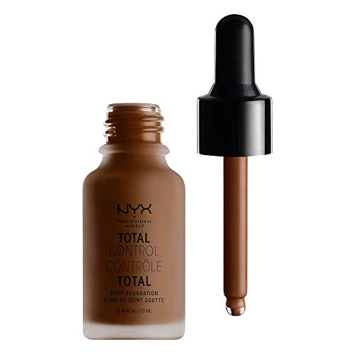 NYX PROFESSIONAL MAKEUP Total Control Drop Foundation - Deep Espresso, With Purple Undertones