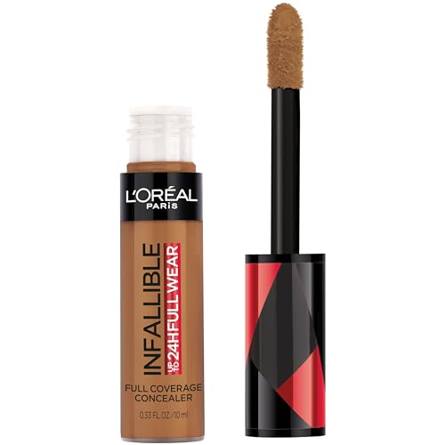 L'Oreal Paris Makeup Infallible Full Wear Waterproof Matte Concealer, Full Coverage, Cocoa, 0.33 fl. oz.