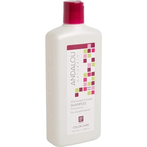 Andalou Naturals Shampoo Fluid Ounce, Complex Color Care 1000 Roses, 11.5 Fl Oz