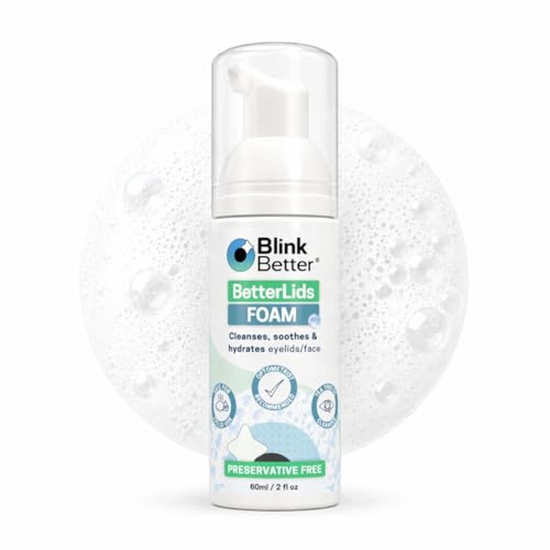 BlinkBetter Foaming Eyelid Cleanser – Gentle Daily Foam with Tea Tree Oil
