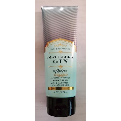Bath & Body Works Men's Distiller's Gin Ultimate Hydration Body Cream 8 Ounces Pack of 2